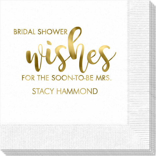 Bridal Shower Wishes Napkins